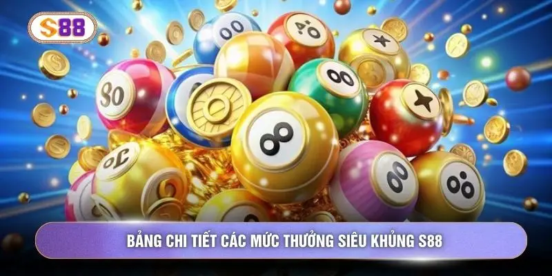 Bảng chi tiết các mức thưởng siêu khủng S88