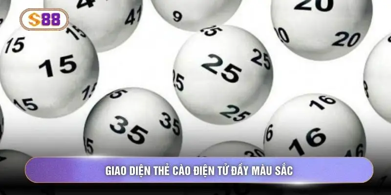 Giao diện thẻ cào điện tử đầy màu sắc