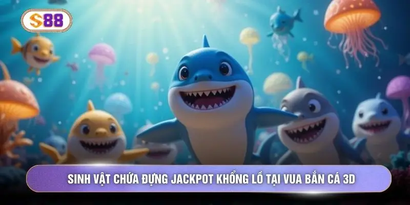 Sinh vật chứa đựng Jackpot khổng lồ tại vua bắn cá 3D